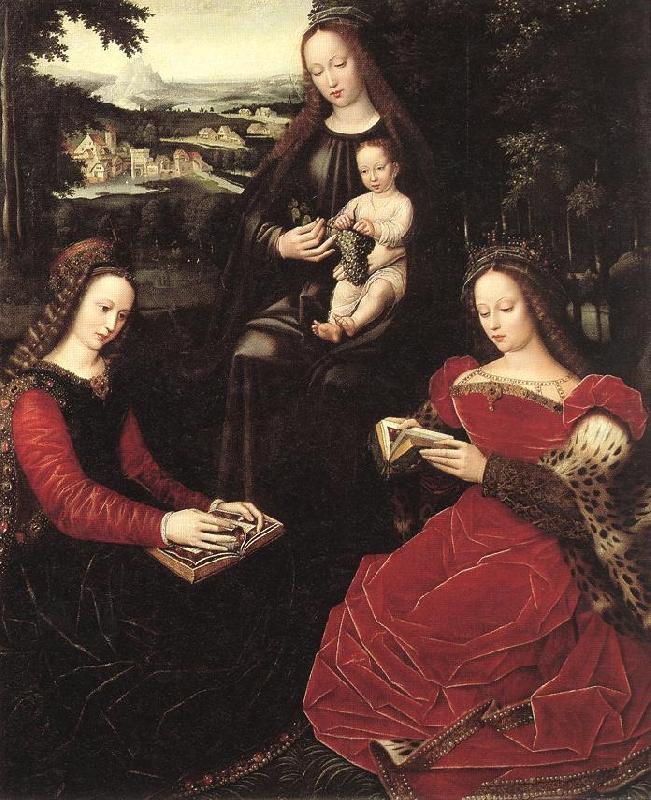 BENSON, Ambrosius Virgin and Child with Saints oil painting image